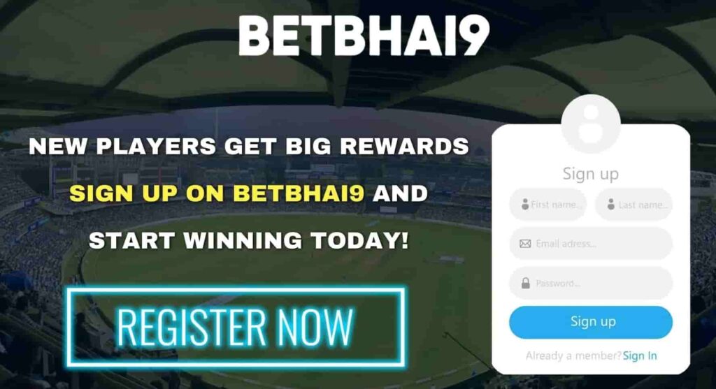 Betbhai9 registration process - top cricket ids