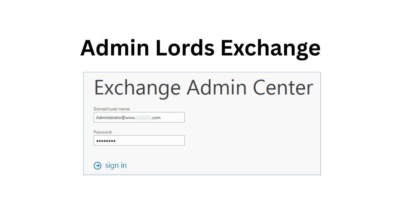 Admin Lords Exchange guide