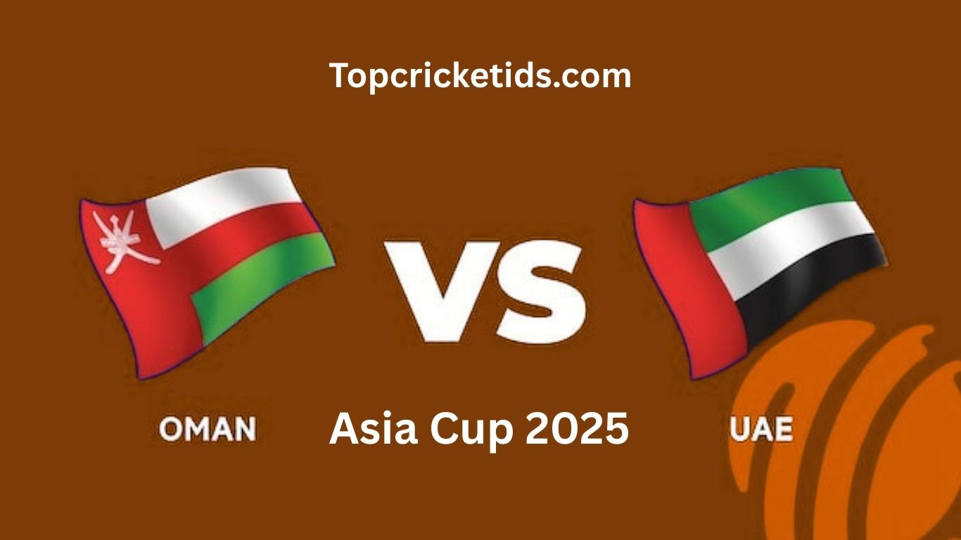 United Arab Emirates vs Oman - Asia Cup 2025 Cricket
